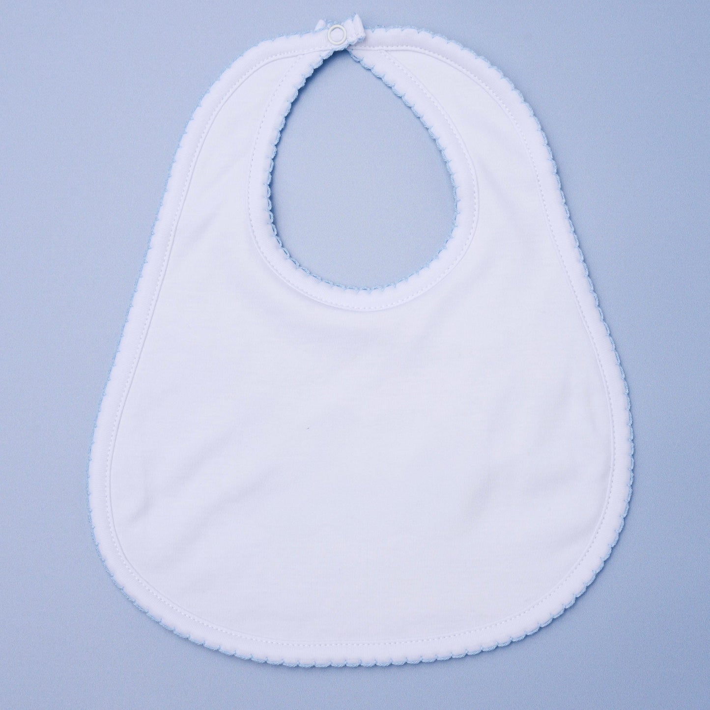 Essentials Blue Trim Bib - Magnolia BabyBib