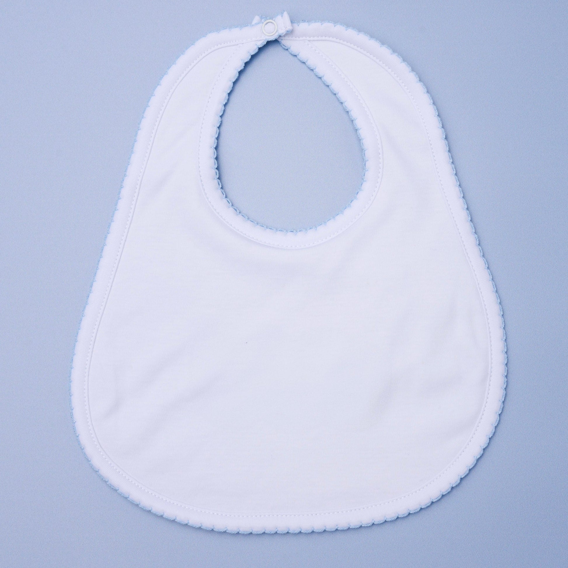 Essentials Blue Trim Bib - Magnolia BabyBib
