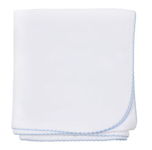  Essentials Blue Trim Receiving Blanket - Magnolia BabyReceiving Blanket
