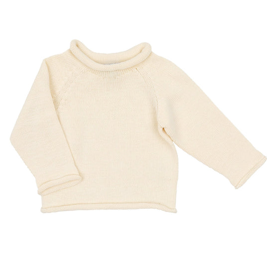 Essentials Knits Ivory Raglan Sweater - Magnolia BabyKnits