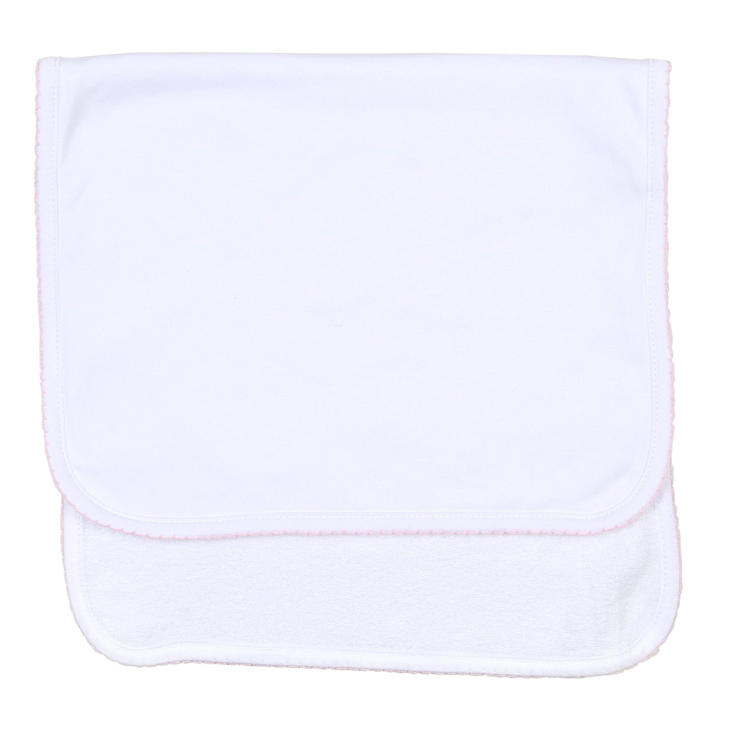 Essentials Pink Trim Burp Cloth - Magnolia BabyBurp Cloth