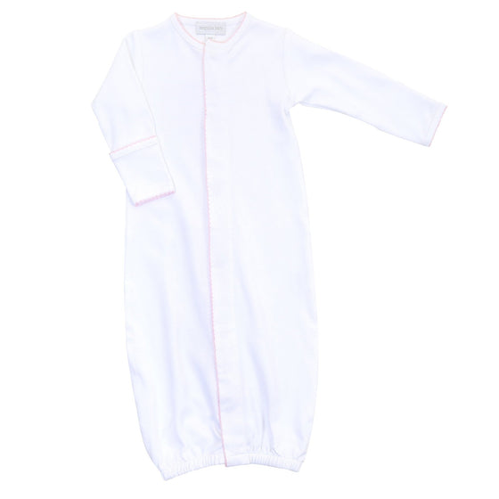 Essentials Pink Trim Converter - Magnolia BabyConverter Gown