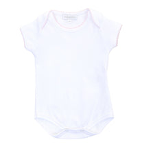  Essentials Pink Trim Short Sleeve Bodysuit - Magnolia BabyBodysuit