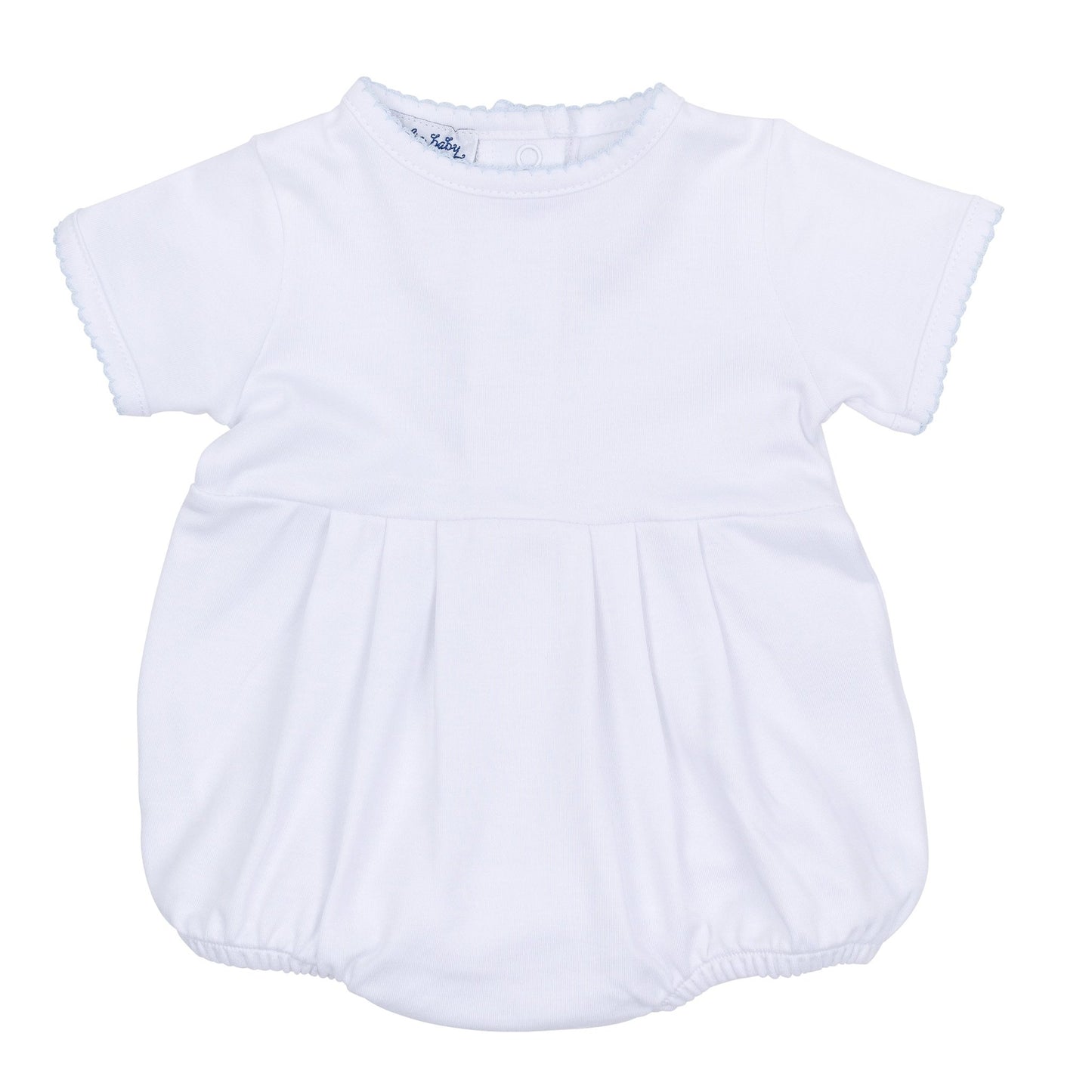 Essentials Solid Bubble - White Blue - Magnolia BabyBubble