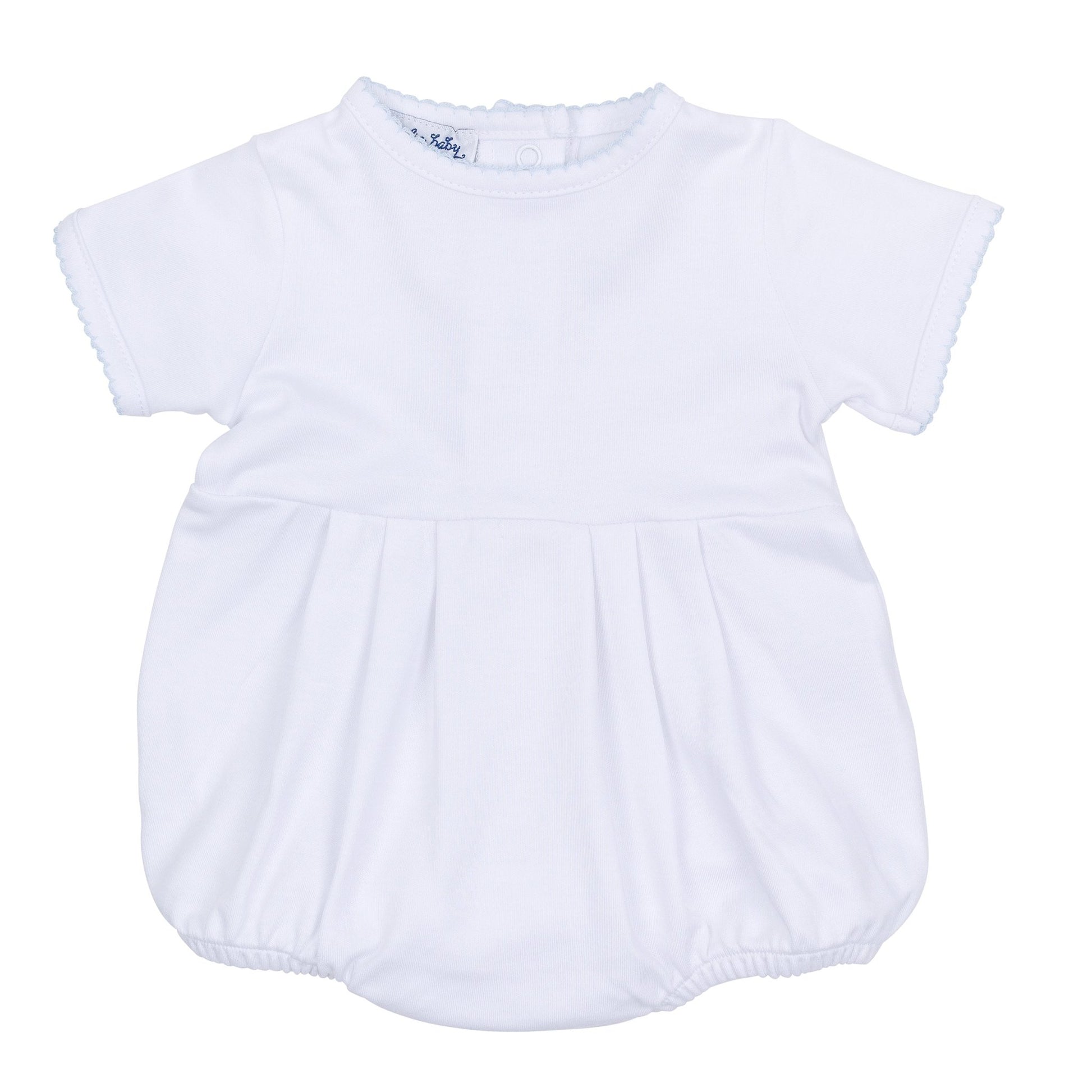 Essentials Solid Bubble - White Blue - Magnolia BabyBubble