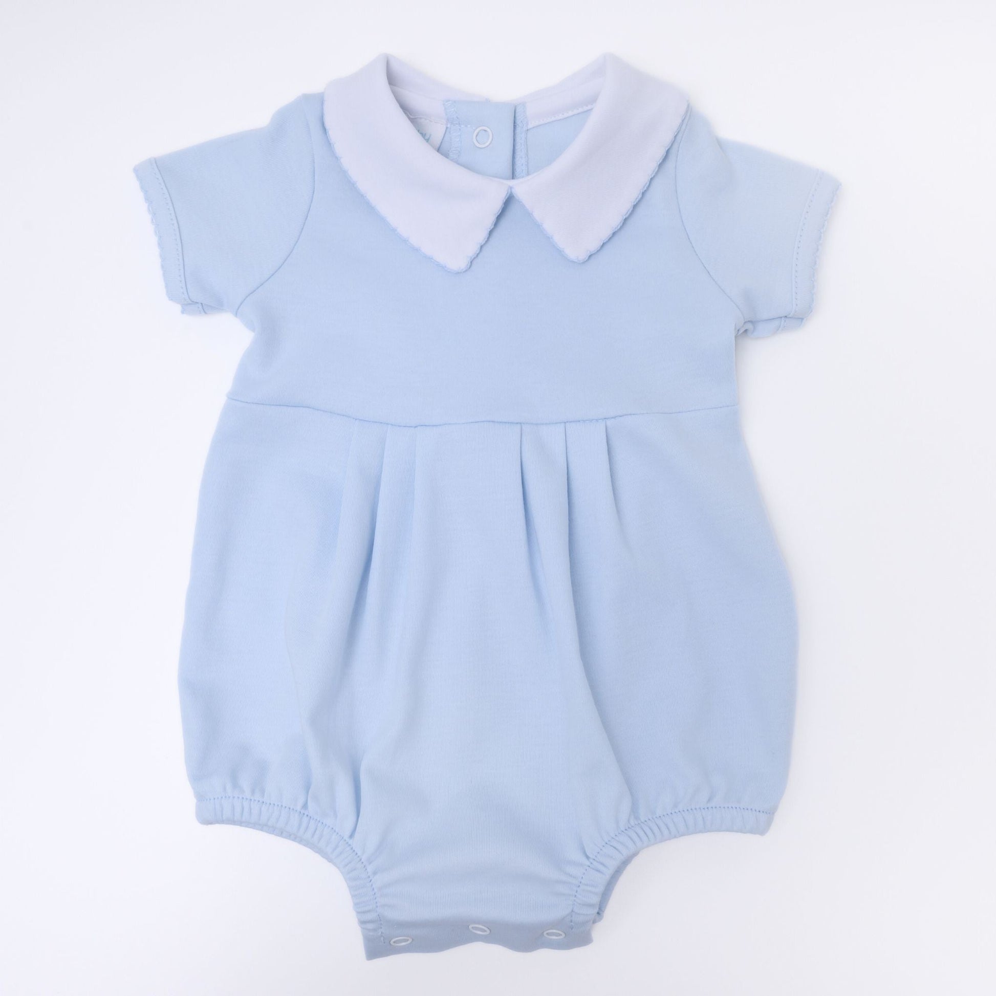 Essentials Solid Collared Bubble - Blue - Magnolia BabyBubble
