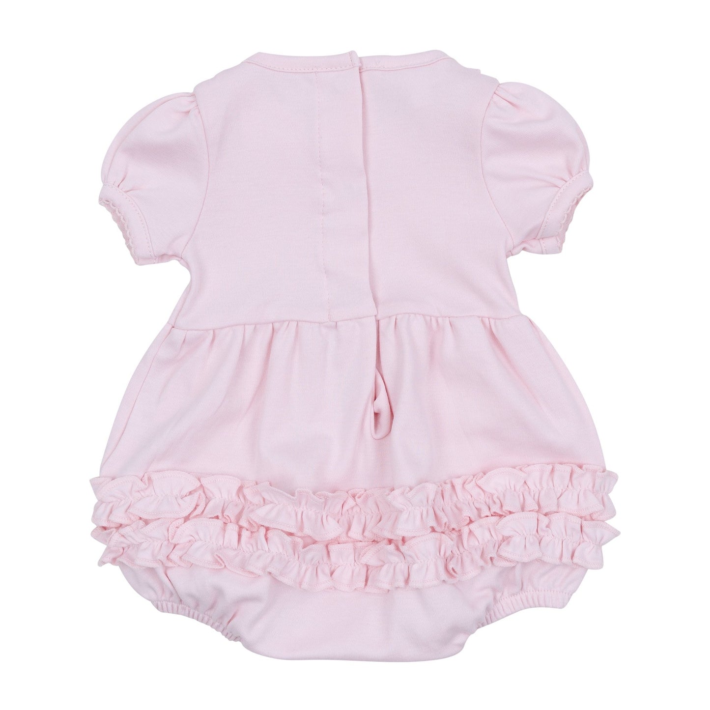 Essentials Solid Collared Ruffle Bubble - Pink - Magnolia BabyBubble