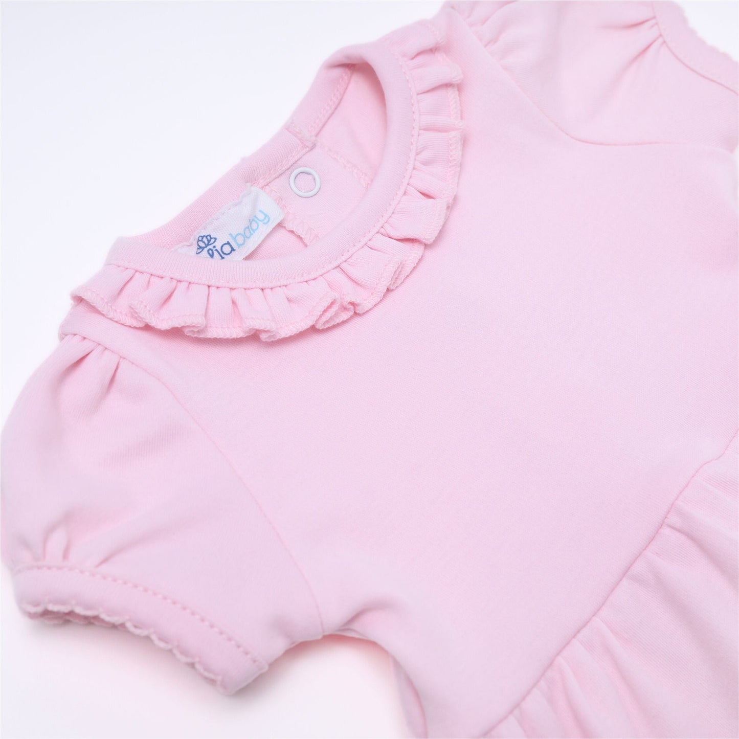 Essentials Solid Ruffle Bubble - Pink - Magnolia BabyBubble