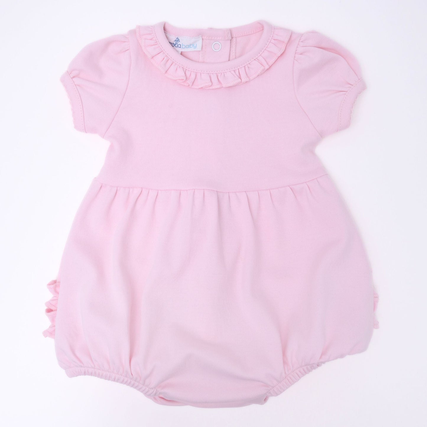 Essentials Solid Ruffle Bubble - Pink - Magnolia BabyBubble