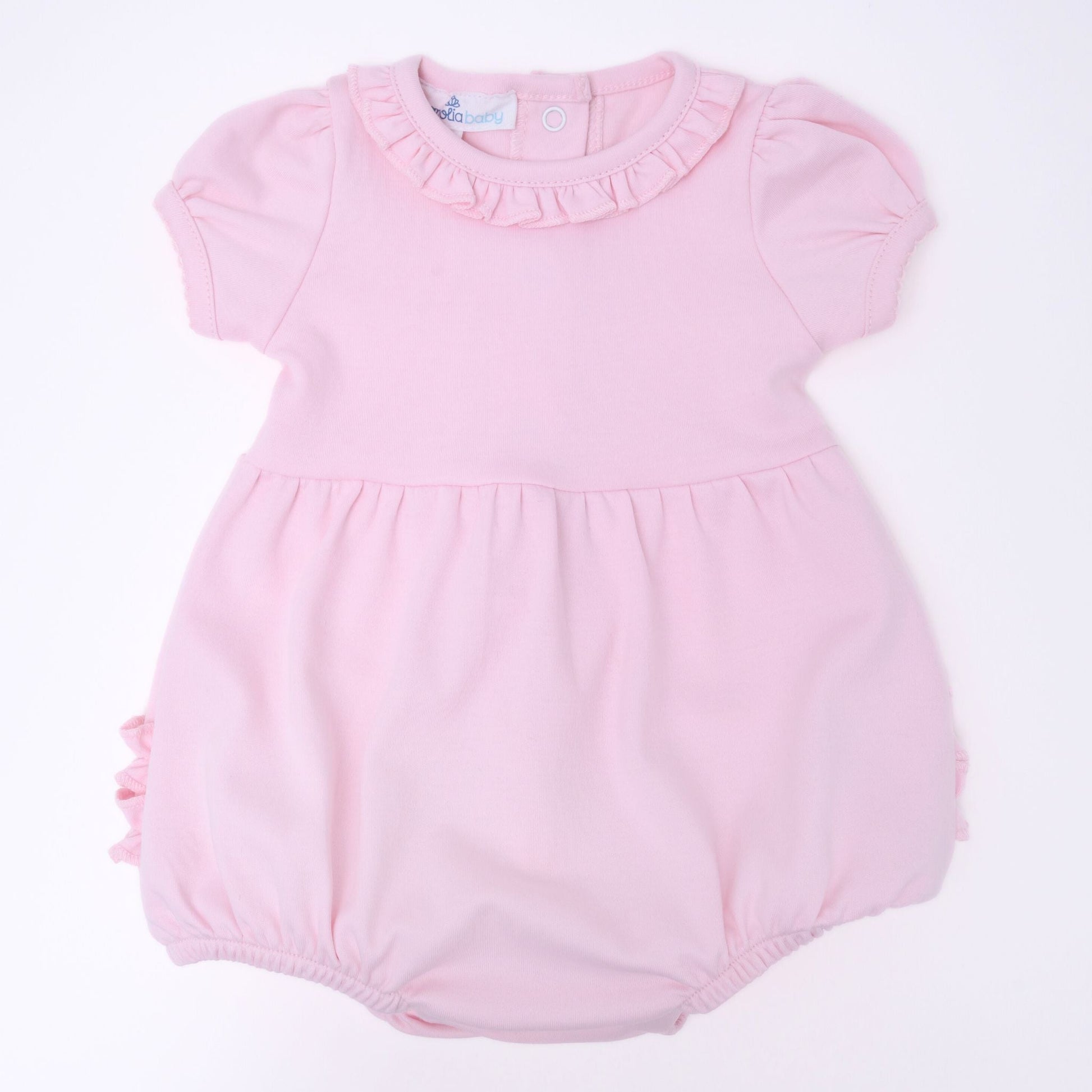 Essentials Solid Ruffle Bubble - Pink - Magnolia BabyBubble