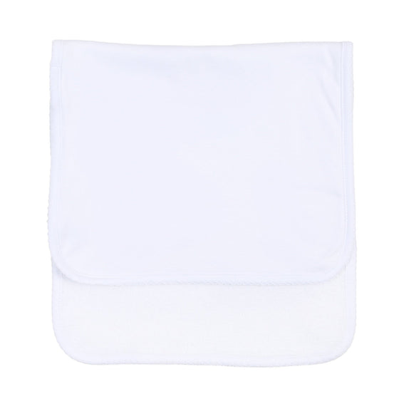Essentials White Trim Burp Cloth - Magnolia BabyBurp Cloth