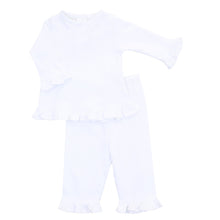  Essentials White Trim Ruffle Pant Set - Magnolia Baby2pc Pant Set
