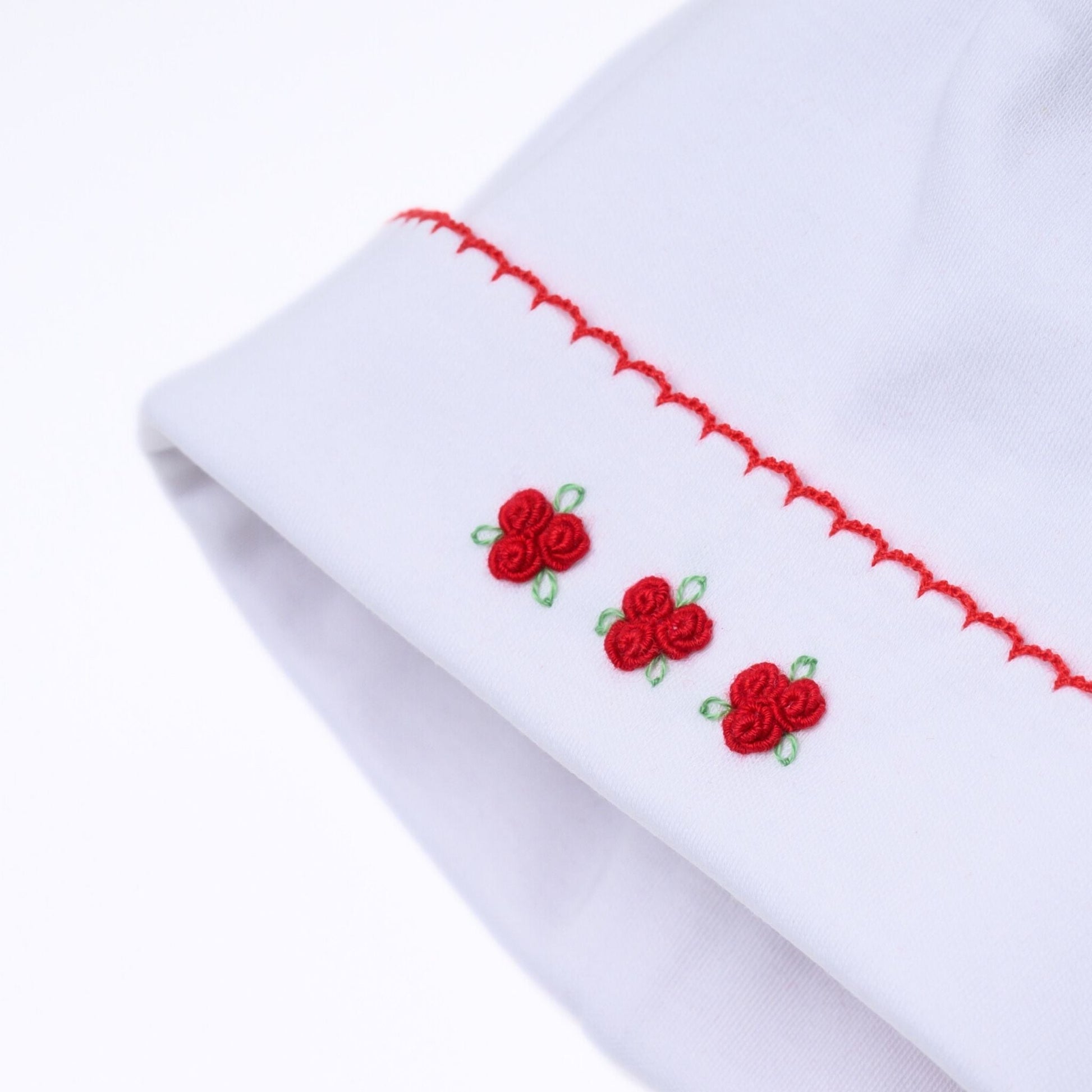 Eve Classics Embroidered Hat - White Red - Magnolia BabyHat