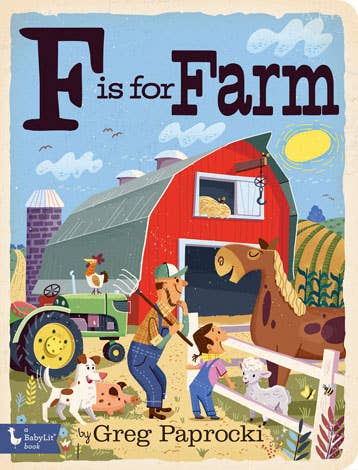 F is for Farm Alphabet Board Book - Magnolia BabyBook