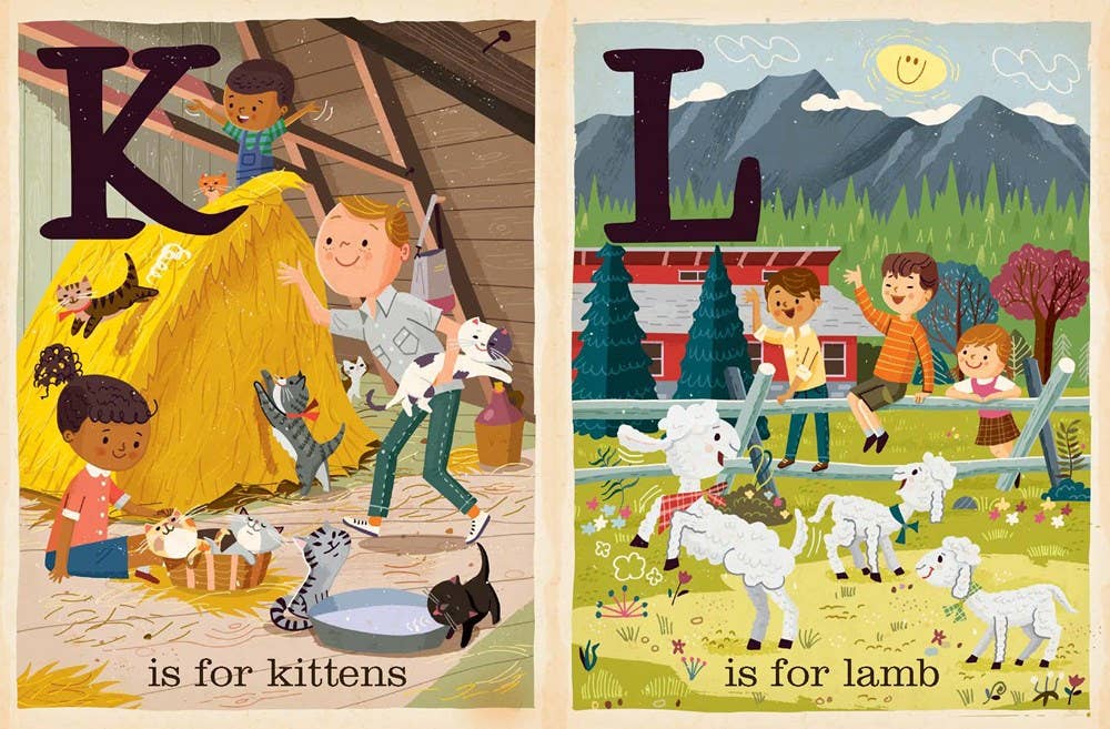 F is for Farm Alphabet Board Book - Magnolia BabyBook