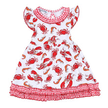  Feeling Snappy? Red Print Flutters Toddler Dress - Magnolia BabyDress