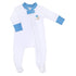 Field of Dreams Embroidered Zip Footie - Magnolia BabyFootie