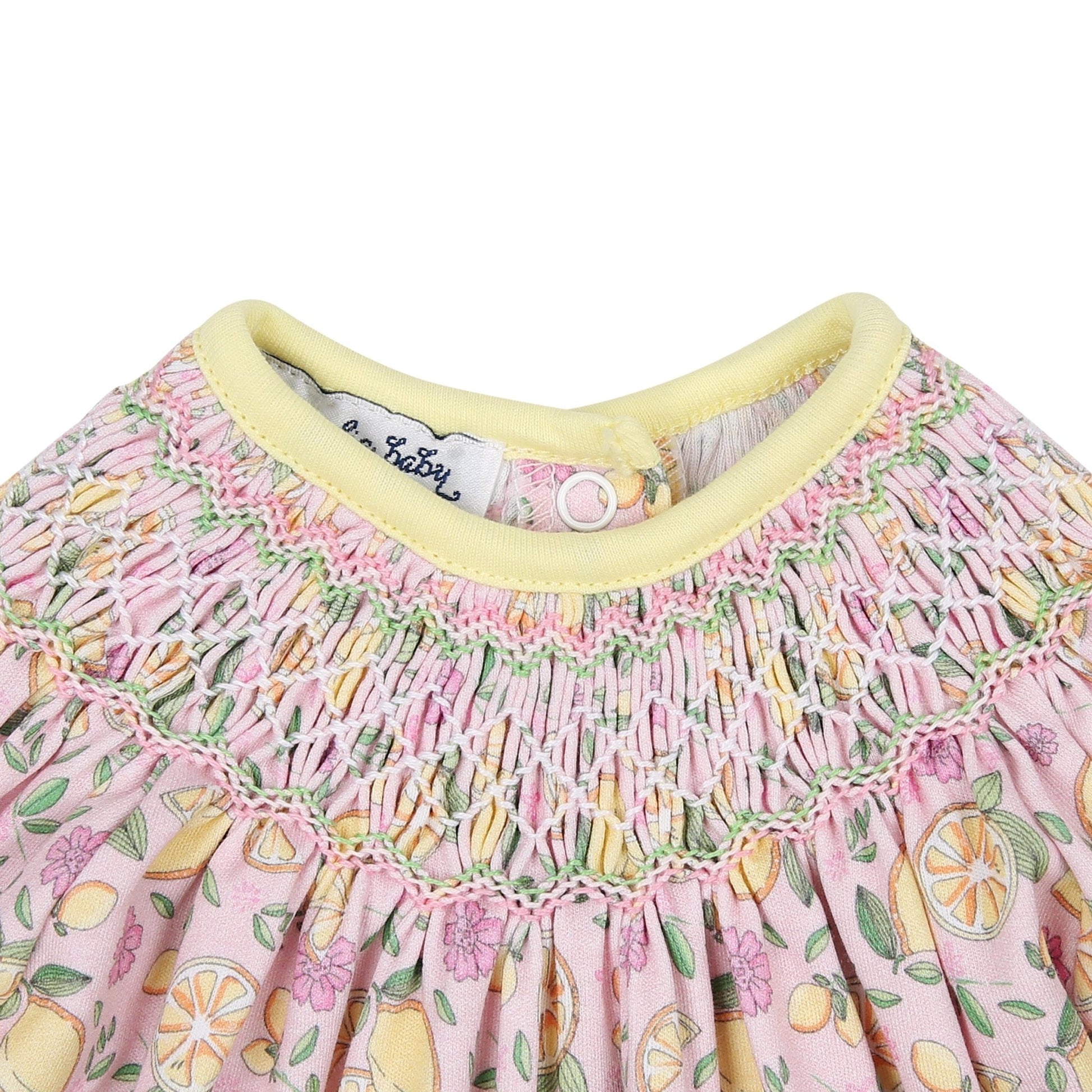 Fresh Lemons Bishop Print Footie - Magnolia BabyFootie