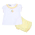 Fresh Lemons Embroidered Ruffle Diaper Cover Set - Magnolia BabyDiaper Cover