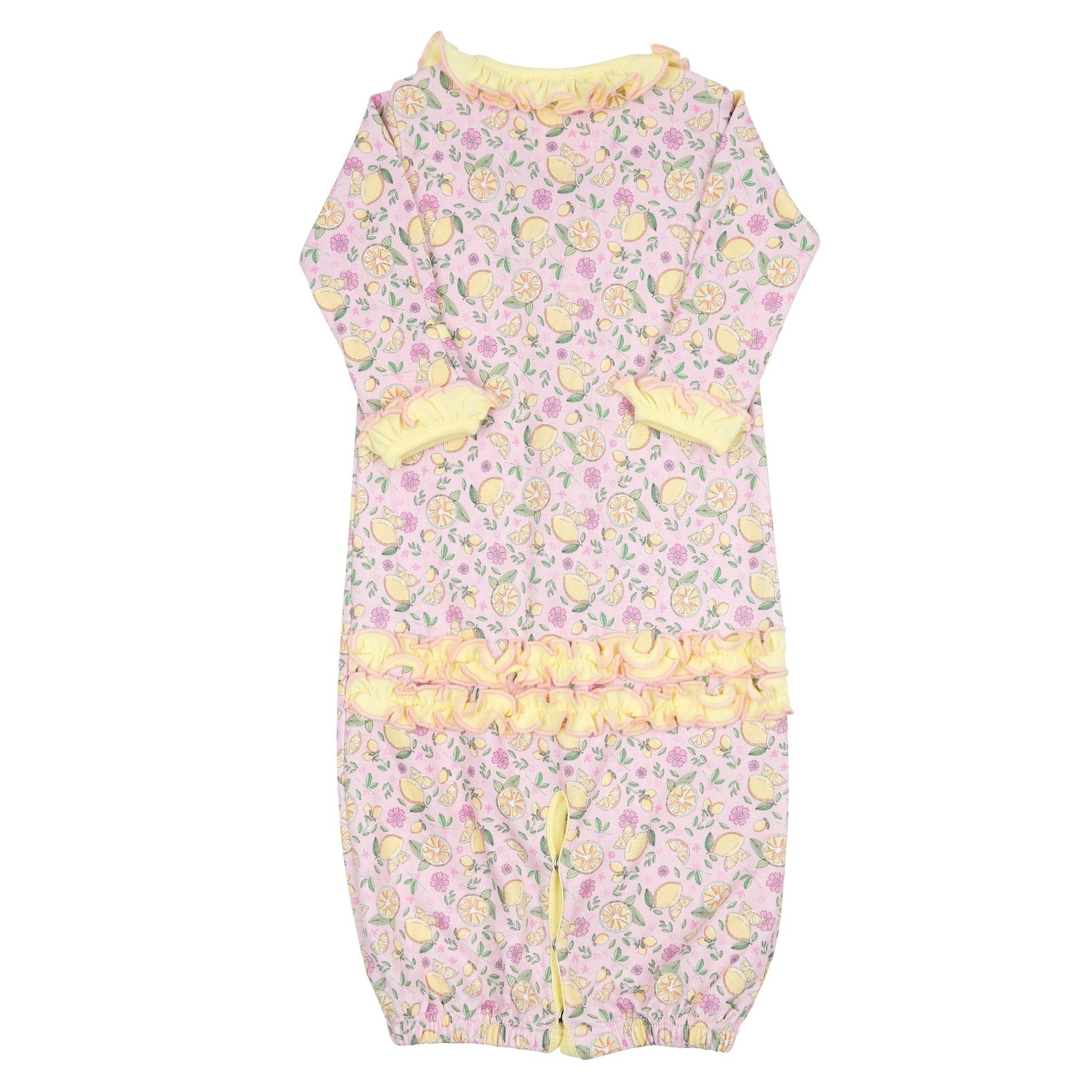 Fresh Lemons Print Ruffle Converter - Magnolia BabyConverter Gown