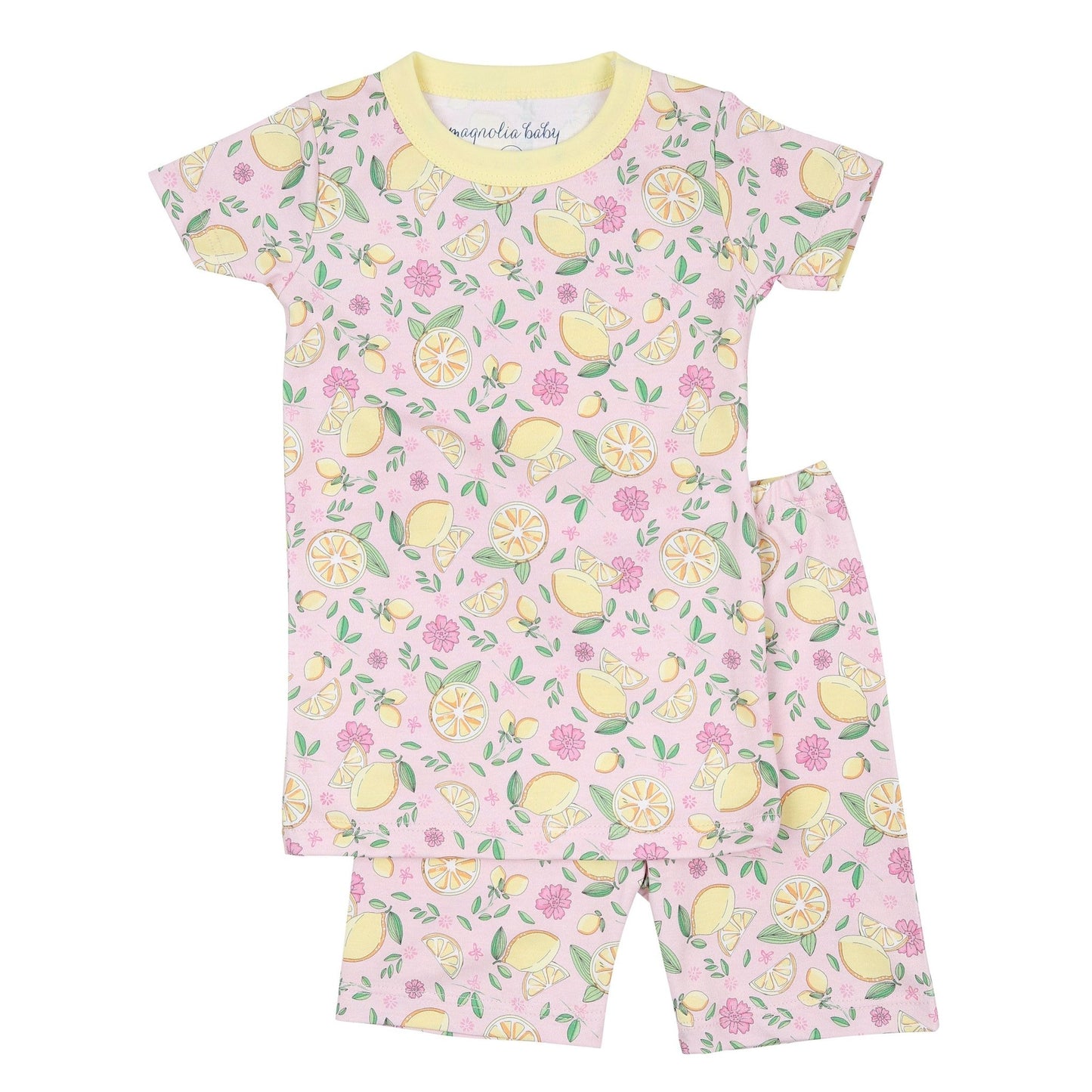 Fresh Lemons Short Pajamas - Magnolia BabyShort Pajamas