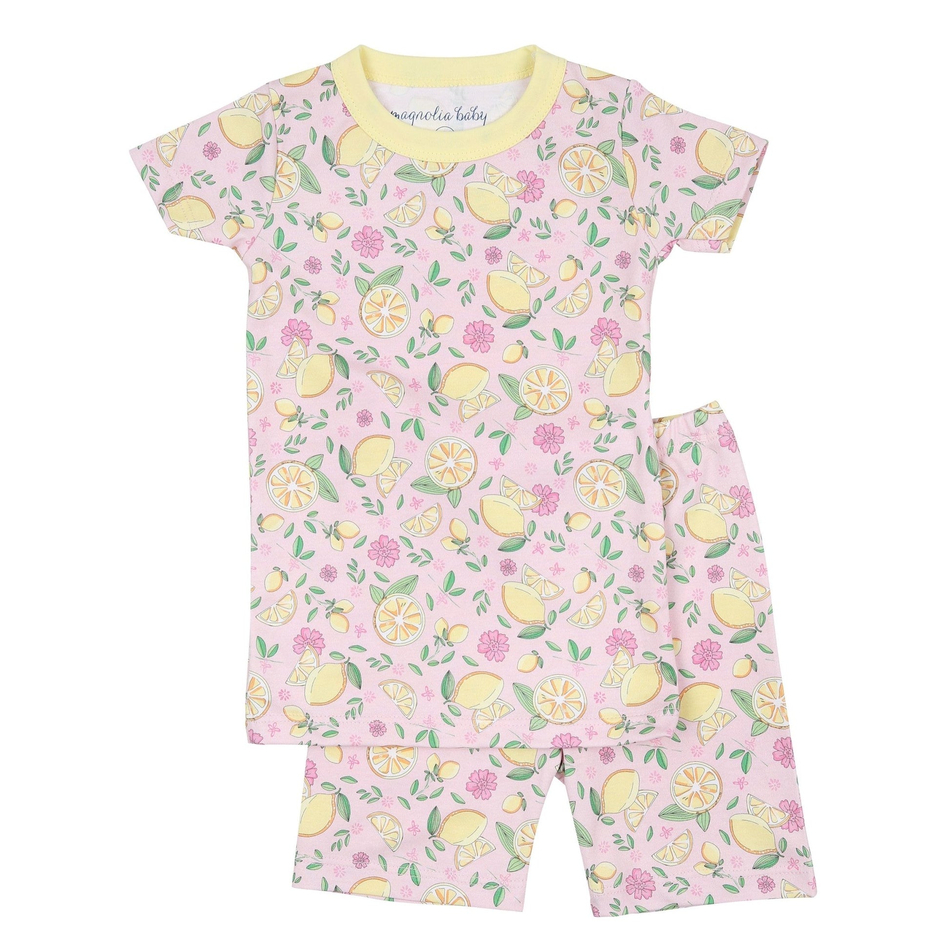 Fresh Lemons Short Pajamas - Magnolia BabyShort Pajamas