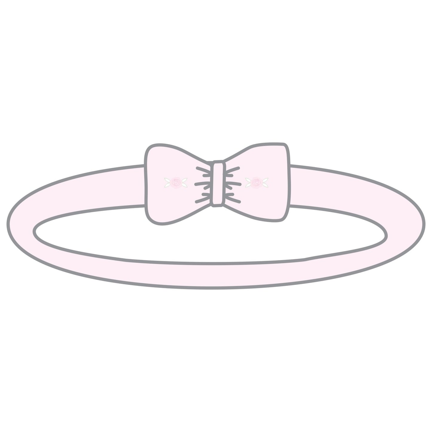 Freya and Finn Embroidered Headband - Pink - Magnolia BabyHeadband
