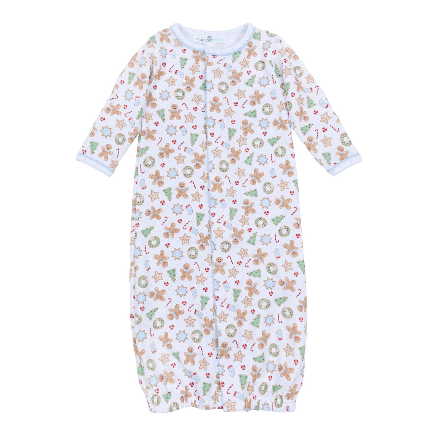 Frosted Wonderland Print Converter - Light Blue - Magnolia BabyConverter Gown