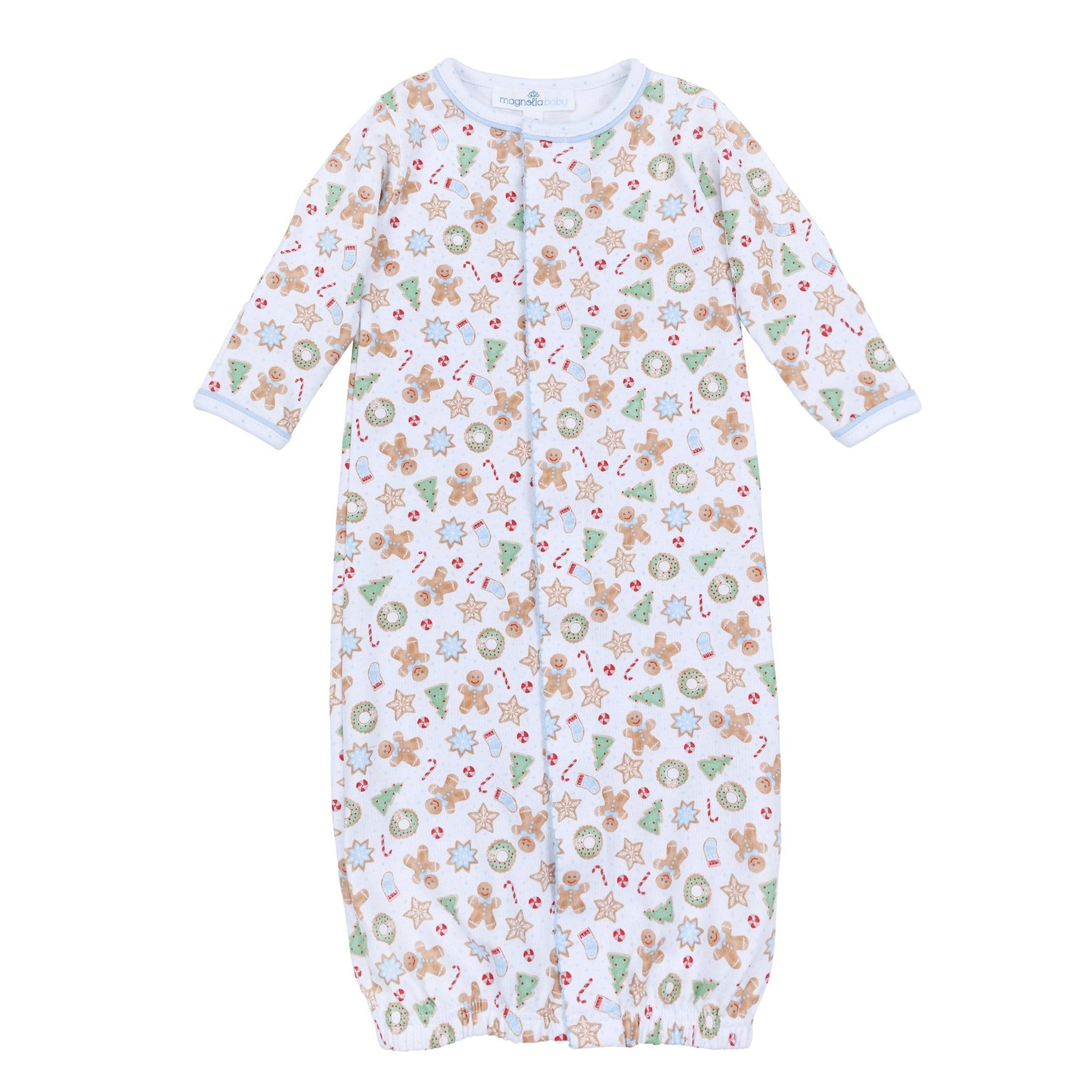 Frosted Wonderland Print Converter - Light Blue - Magnolia BabyConverter Gown