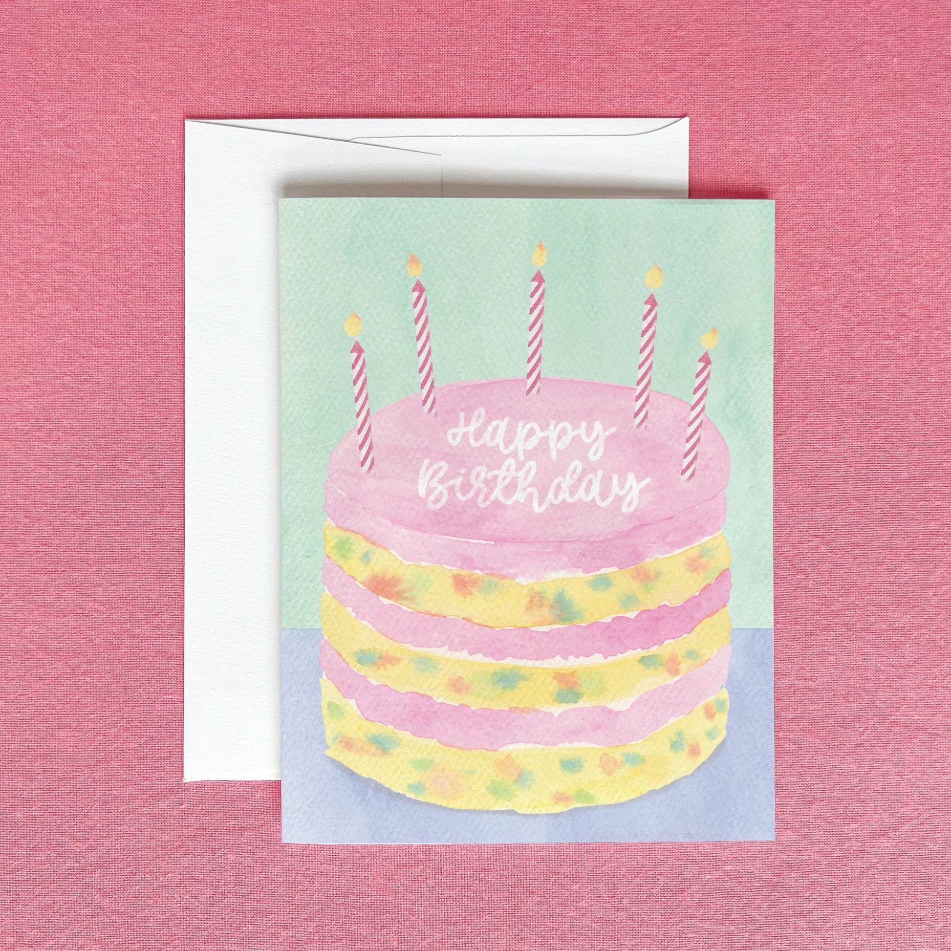 Funfetti Birthday Cake Greeting Card - Magnolia BabyStationery