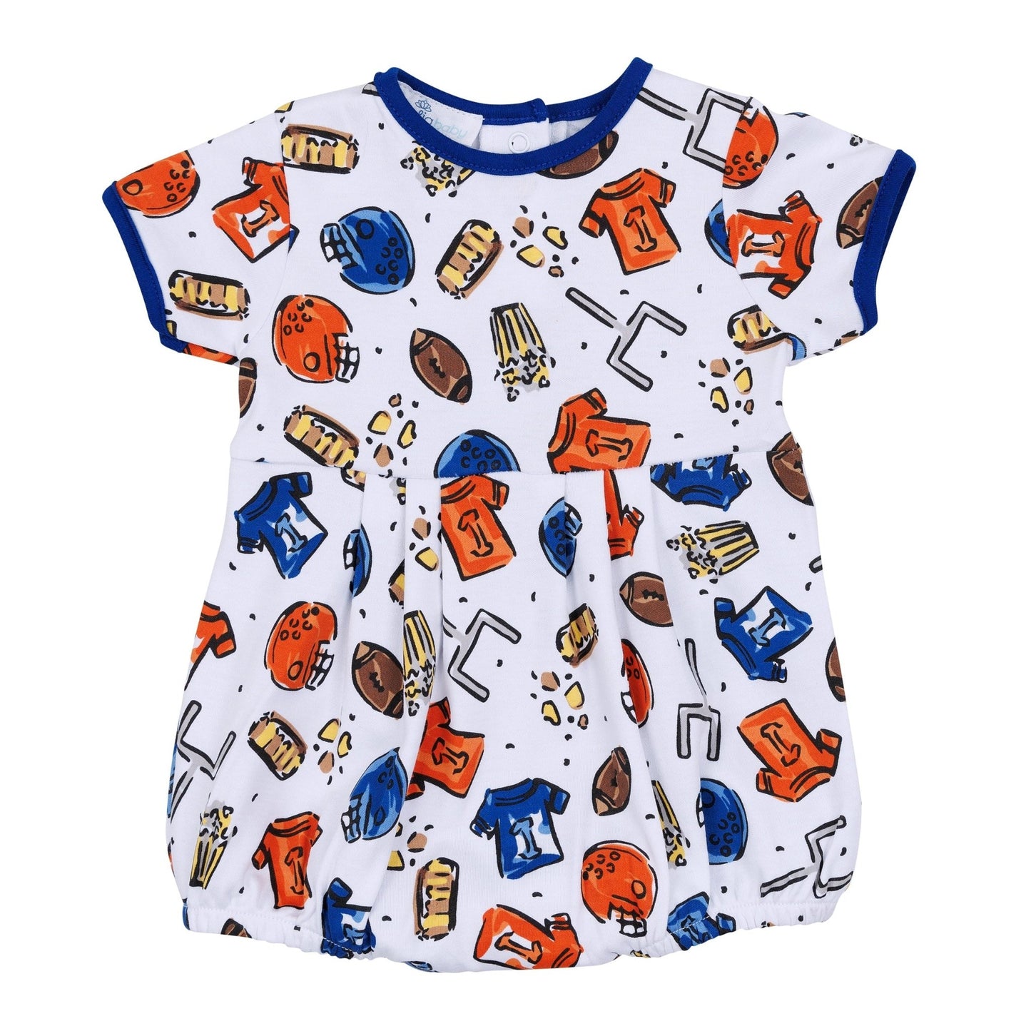 Future Draft Picks Short Sleeve Bubble - Orange Blue - Magnolia BabyBubble