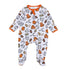 Future Draft Picks Zip Footie - Orange White - Magnolia BabyFootie