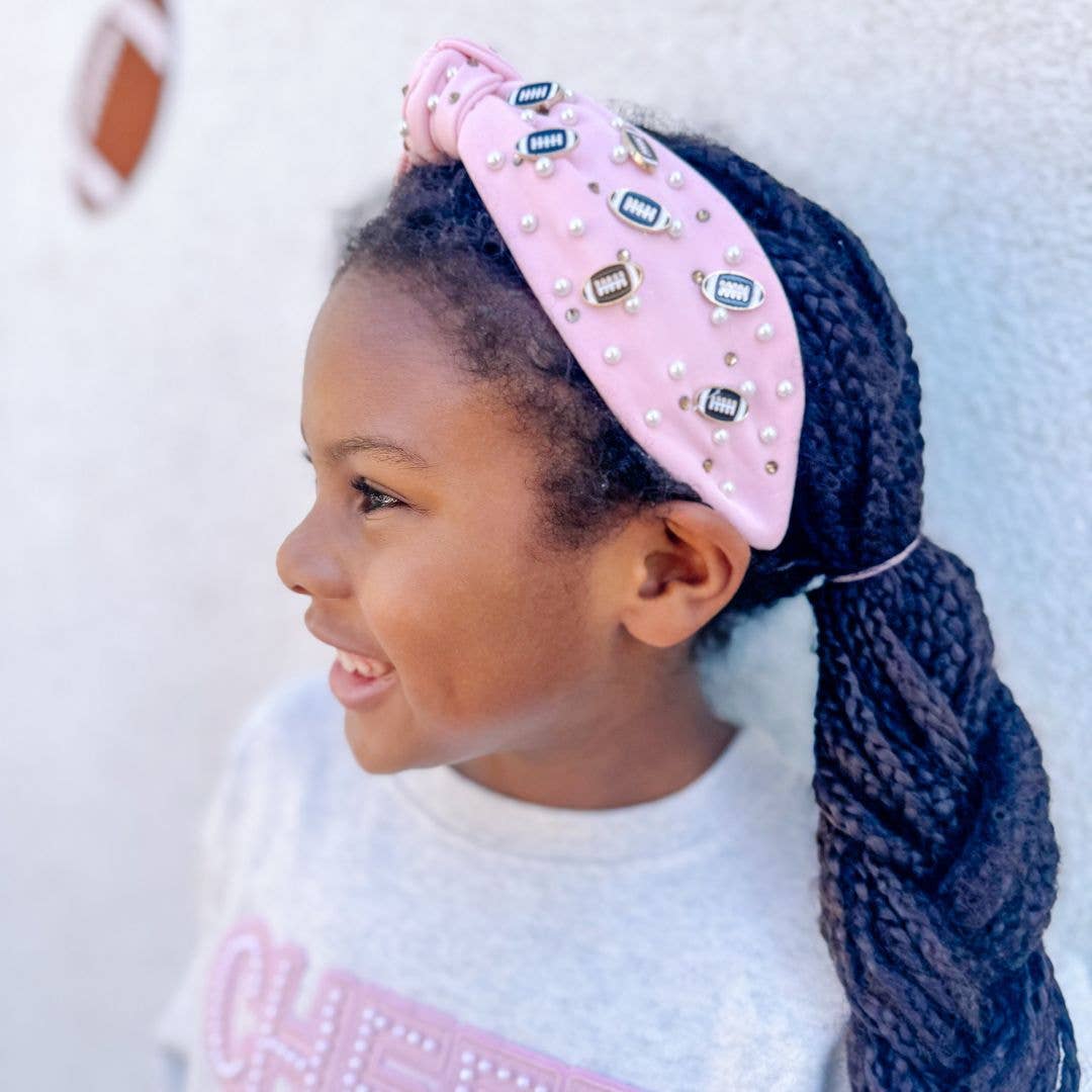 Game Day Football Gemstone Headband - Magnolia BabyHeadband
