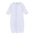 Gingham Dots Converter in Light Blue - Magnolia BabyConverter Gown