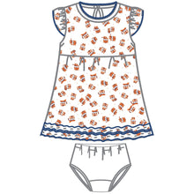  Go Tigers! Navy Printed Dress - Magnolia BabyDress