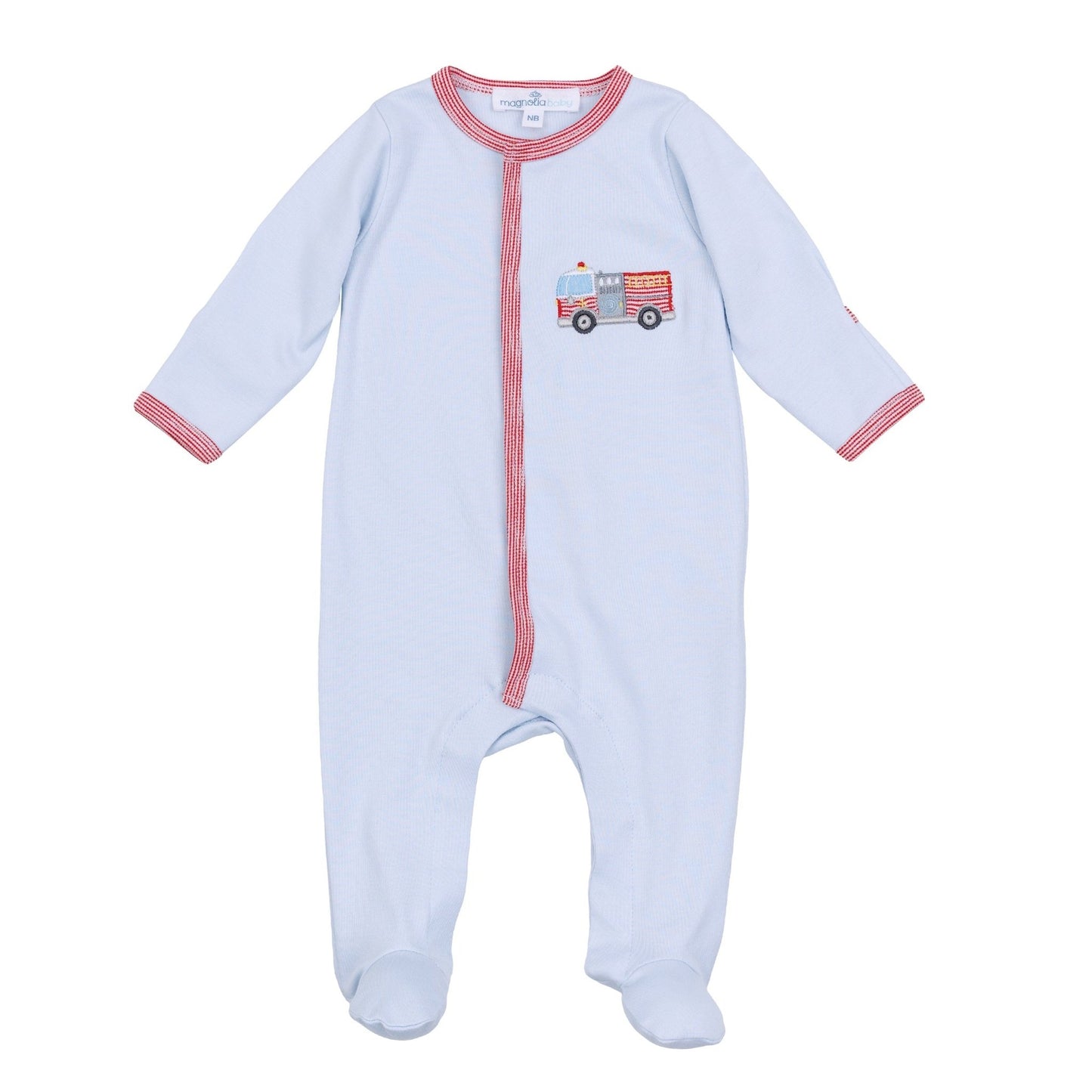 Hero Brigade Applique Footie - Magnolia BabyFootie