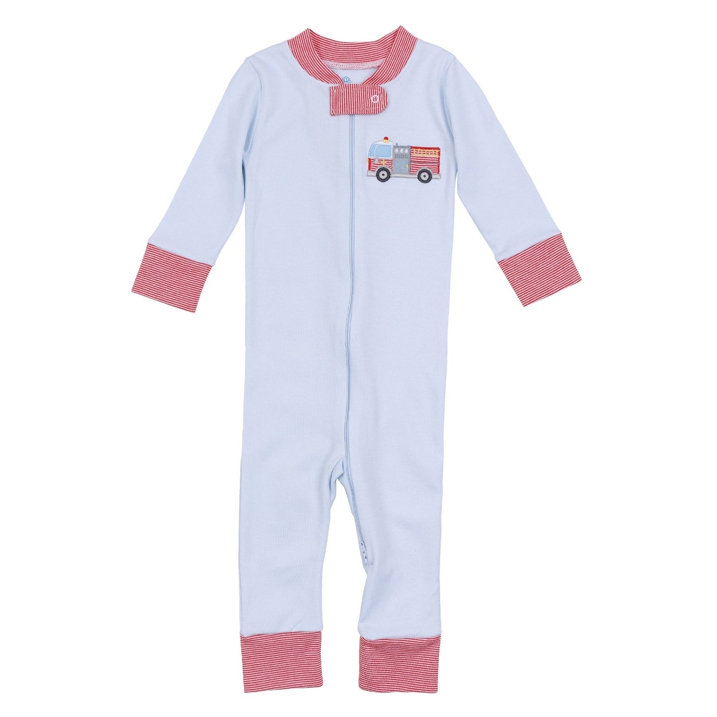 Hero Brigade Applique Zip Pajamas - Magnolia BabyZipper Pajamas