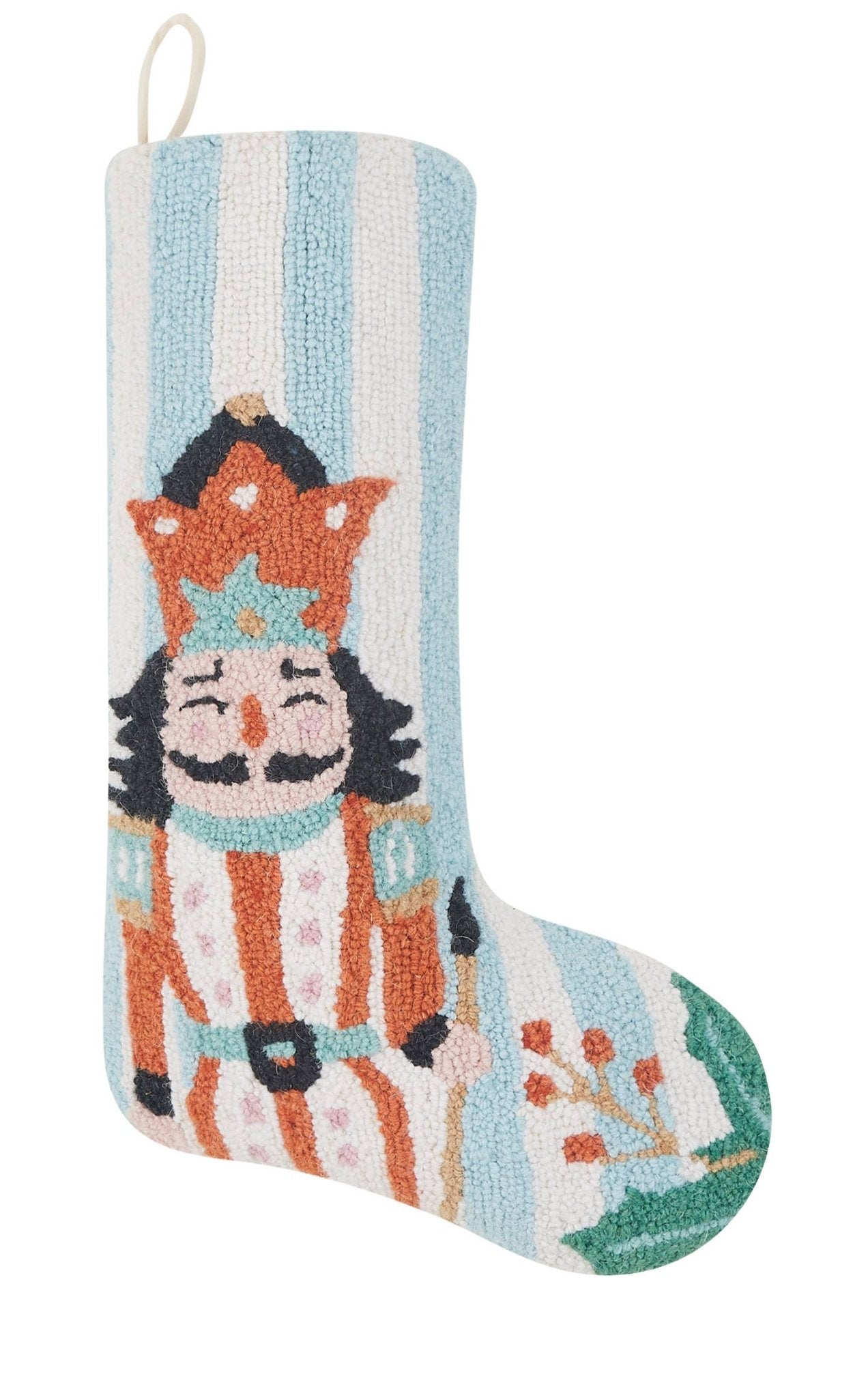 Holly Stripe Nutcracker Stocking - Magnolia BabyStocking