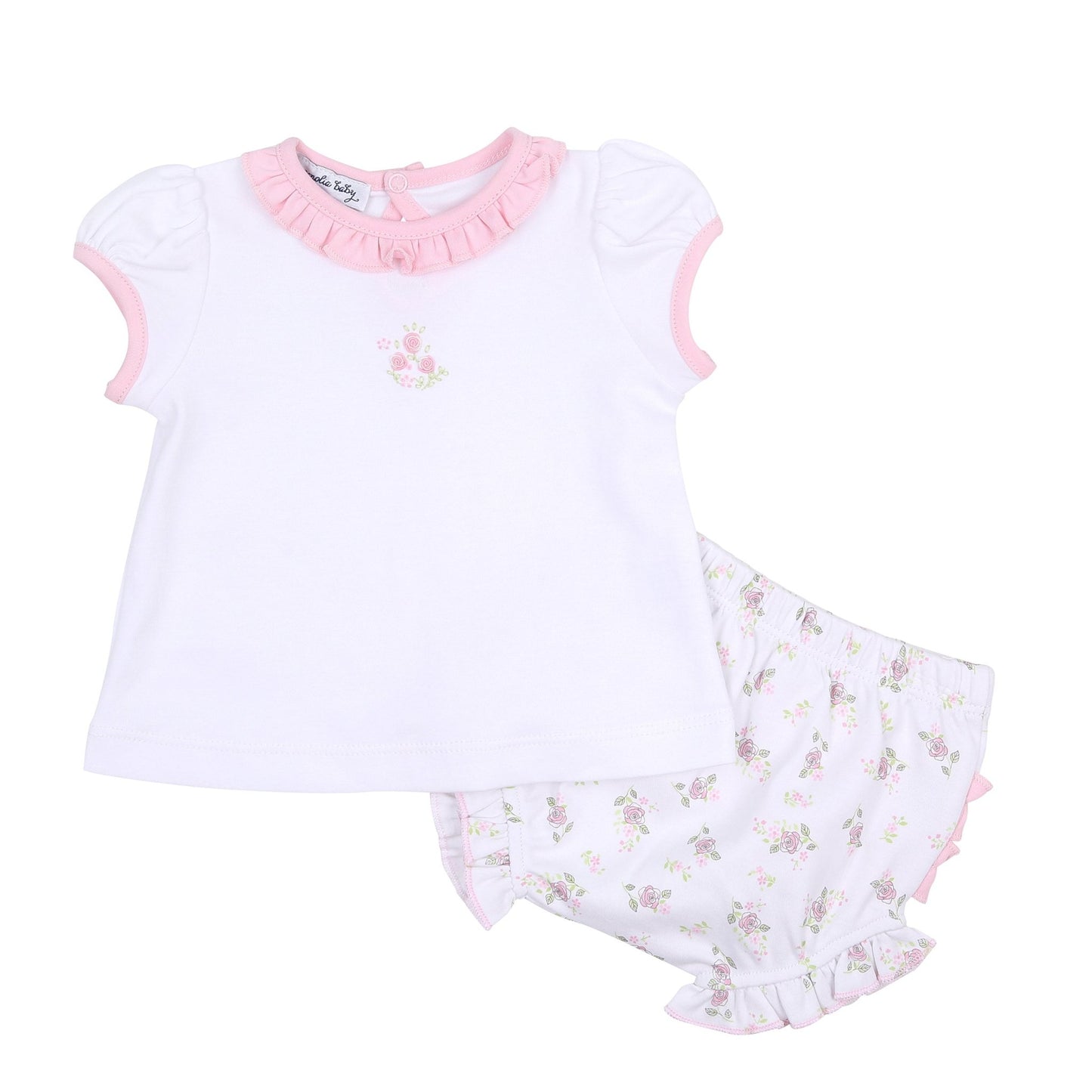 Hope's Rose Ruffle Diaper Cover Set - Magnolia BabyDiaper Cover