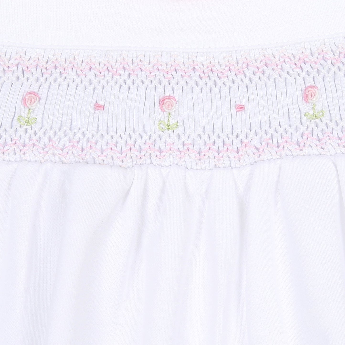 Hope's Rose Smocked Print Footie - Magnolia BabyFootie