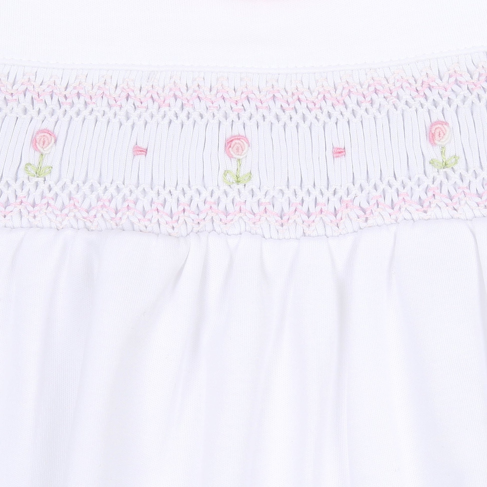Hope's Rose Smocked Print Footie - Magnolia BabyFootie