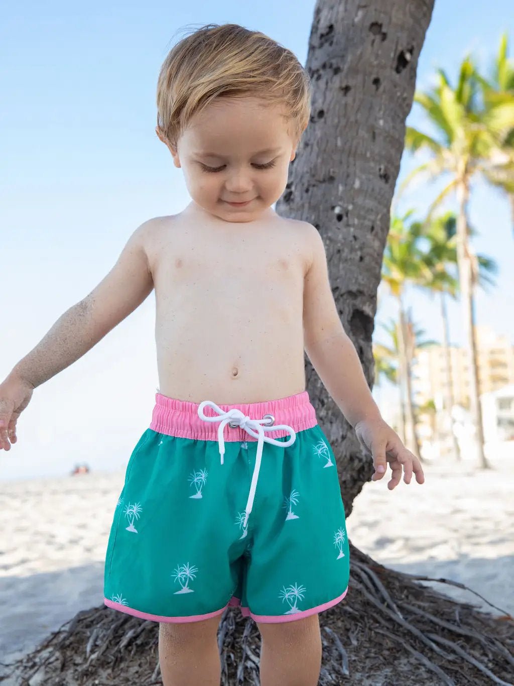 Kapalia Bay Swim Trunks - Magnolia BabySwimwear