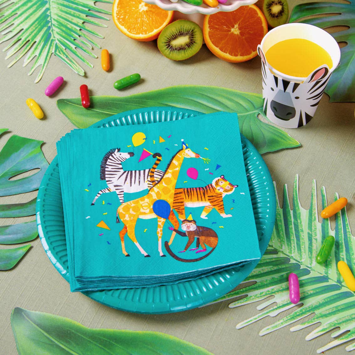 Kids Safari Animal Party Napkins - Magnolia BabyParty Supplies
