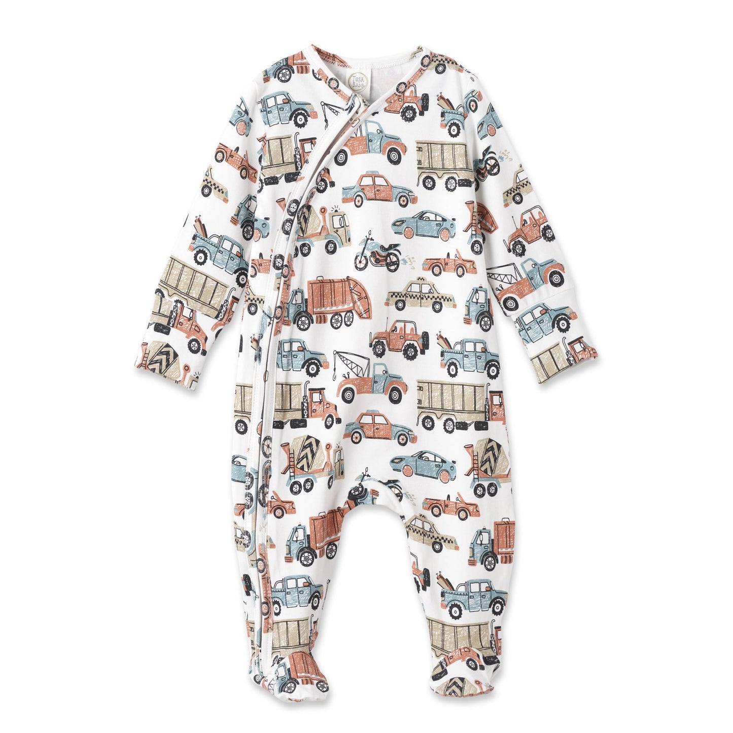 Let's Ride Bamboo Zipper Romper - Magnolia BabyFootie