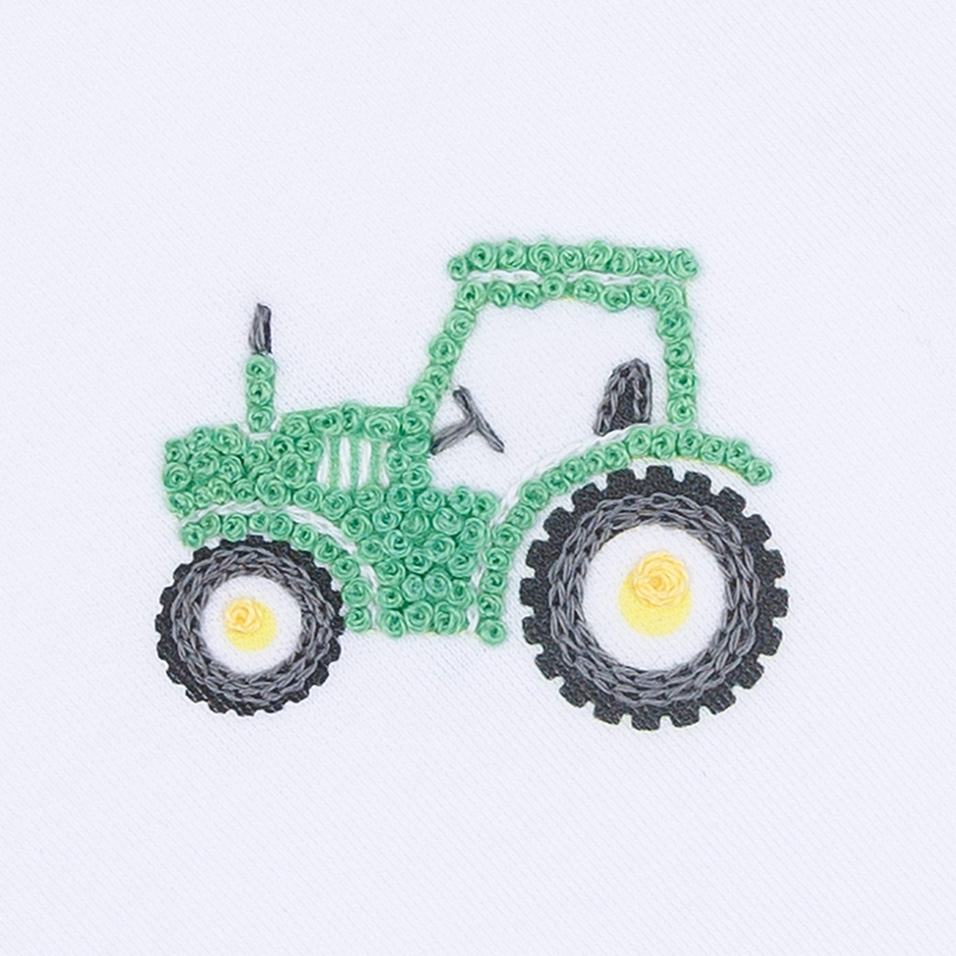 Lil' Green Tractor Embroidered Converter - Magnolia BabyConverter Gown