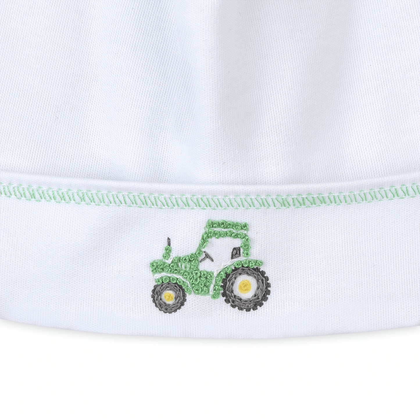 Lil' Green Tractor Embroidered Hat - Magnolia BabyHat