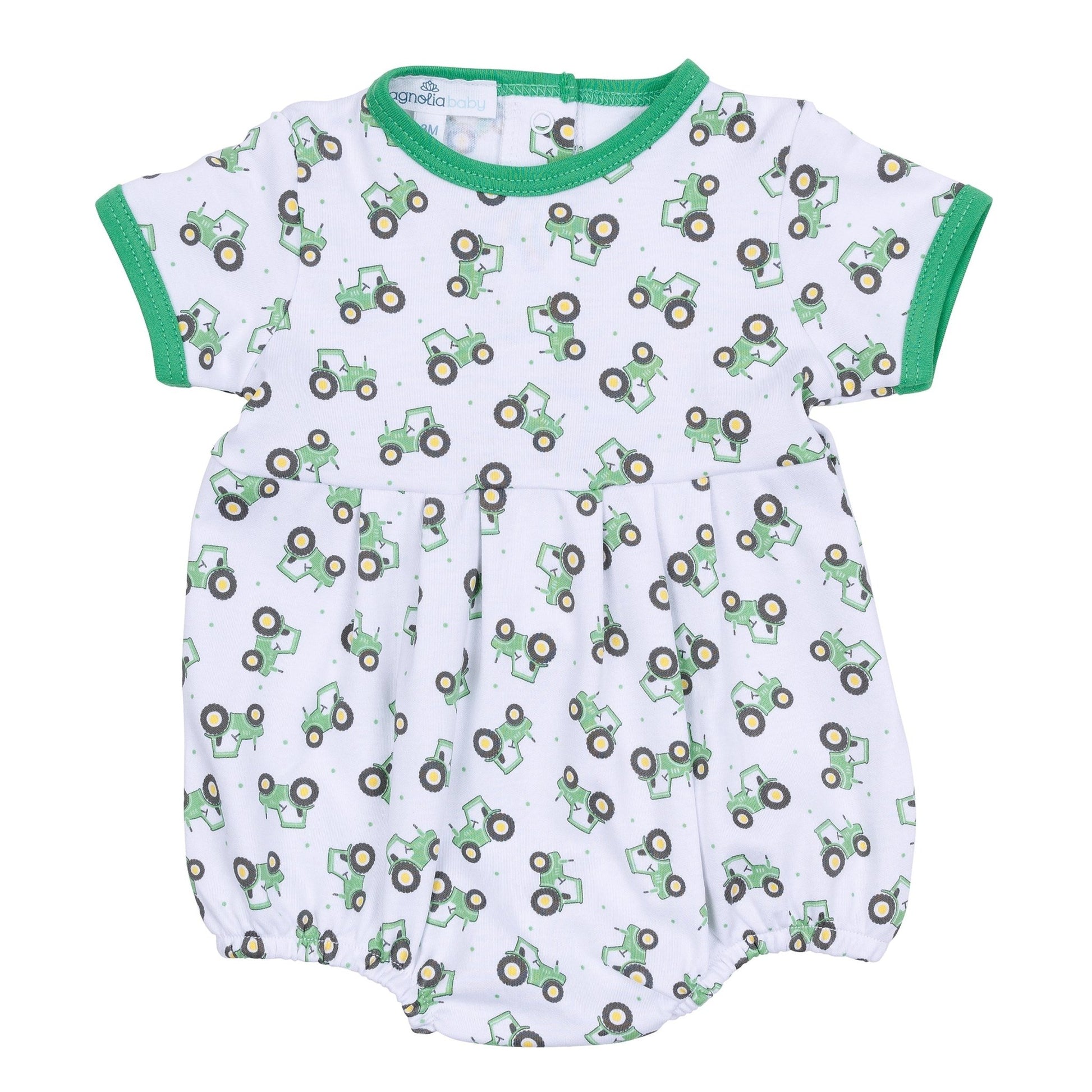 Lil' Green Tractor Print Bubble - Magnolia BabyBubble