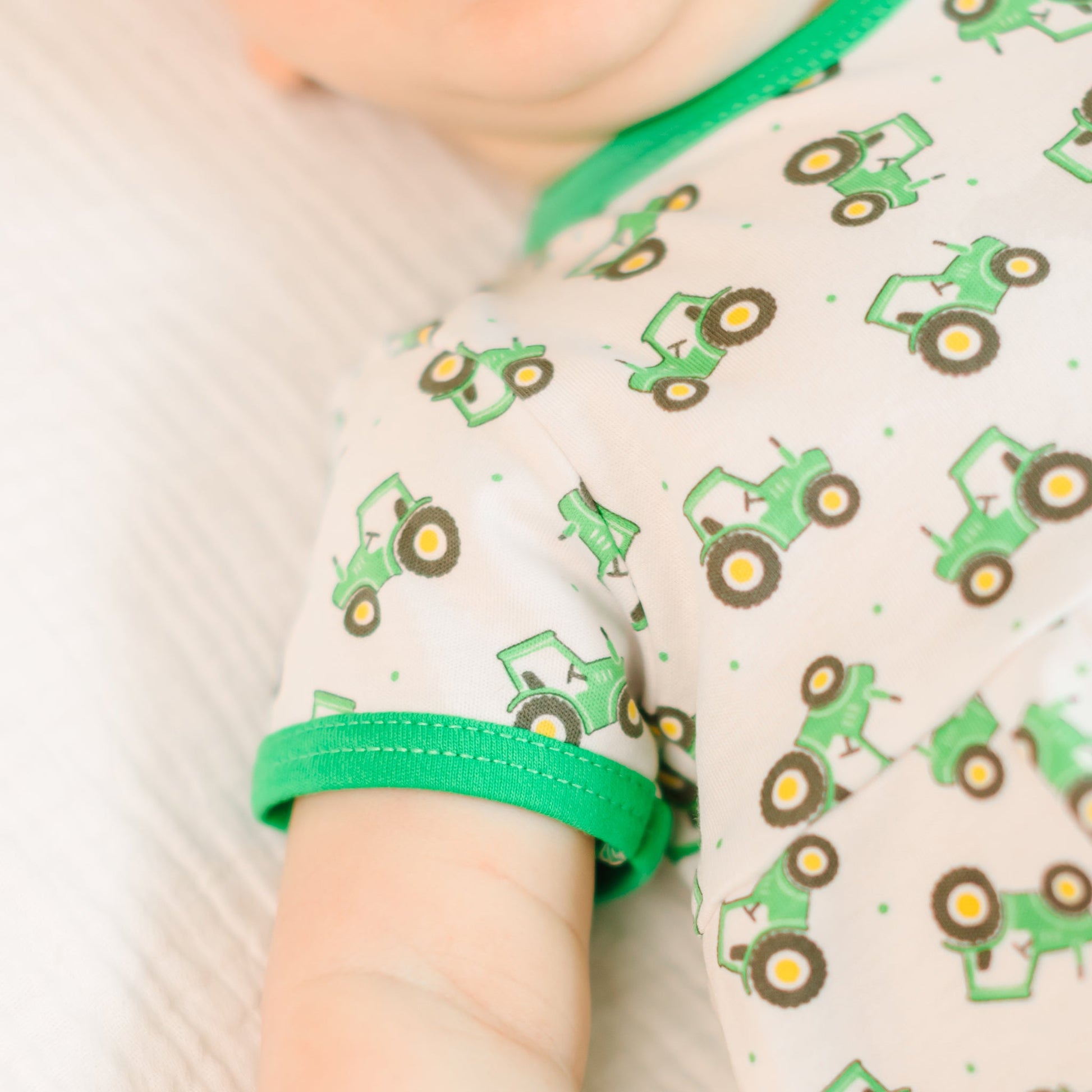 Lil' Green Tractor Print Bubble - Magnolia BabyBubble