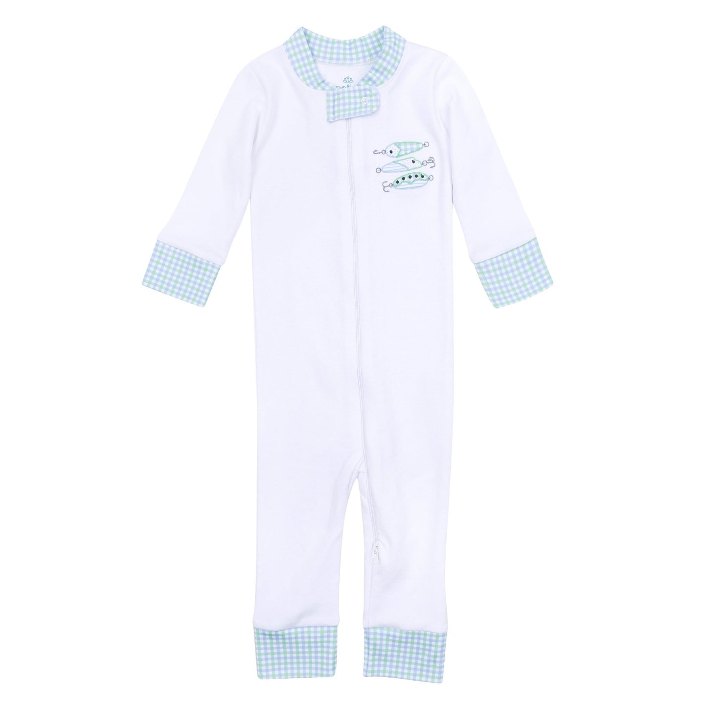 Lil' Lures Applique Zip Pajamas - Magnolia BabyZipper Pajamas