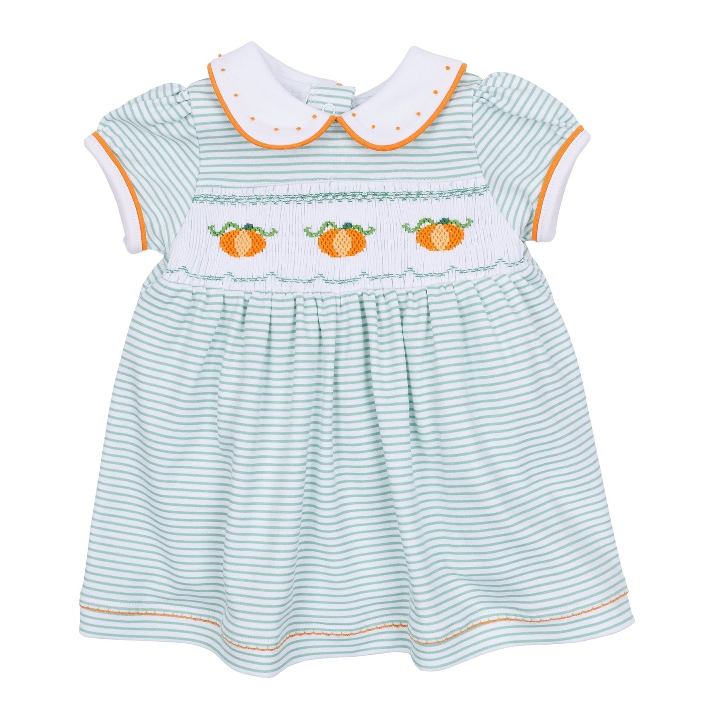 Lil' Pumpkin Classics Smocked Short Sleeve Dress - Magnolia BabyDress
